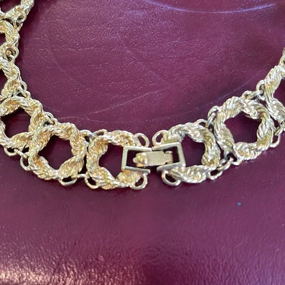 Vintage Monet Necktie Necklace